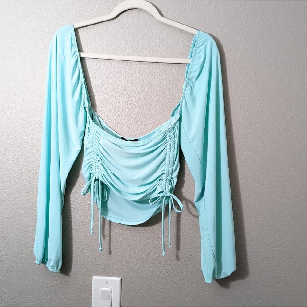 Nasty gal Balloon Sleeve Croptop